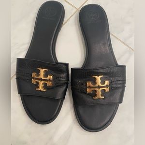 Tory Burch Everly Slide Sandal (Black, Size 9.5)